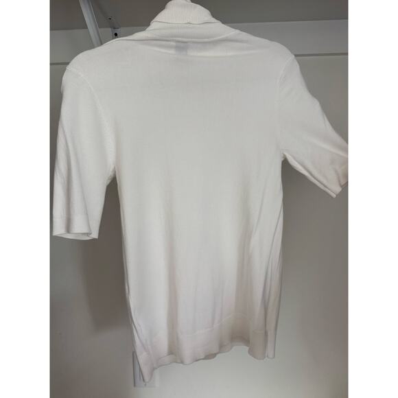 Anne Klein Women's Short-Sleeve Turtleneck Sweater Fall Layering Size Small - Picture 3 of 8